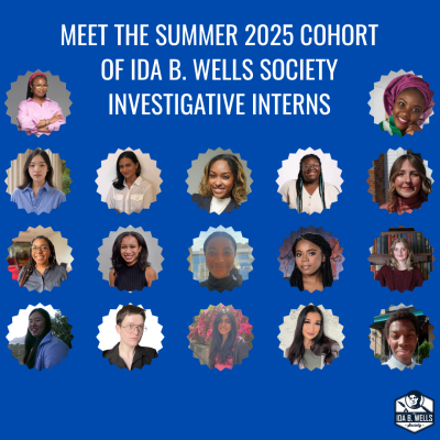 Ida B. Wells Society announces largest investigative reporting internship cohort in program history 