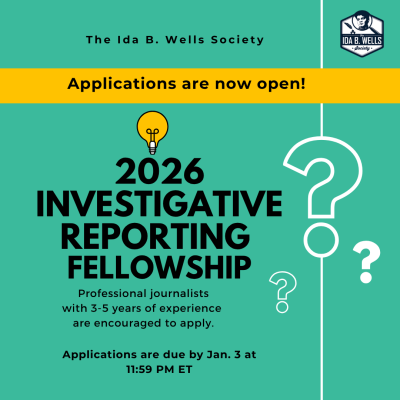 2026 Investigative Reporting Fellowship Applications Are Now Open