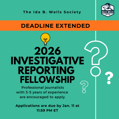 2026 Investigative Reporting Fellowship Applications Are Now Open